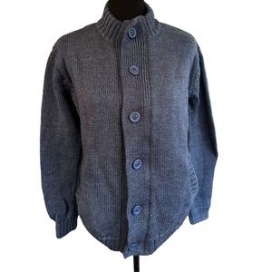 Woolovers 100% British Wool Men’s  Zip & Button up Cardigan Size Small
